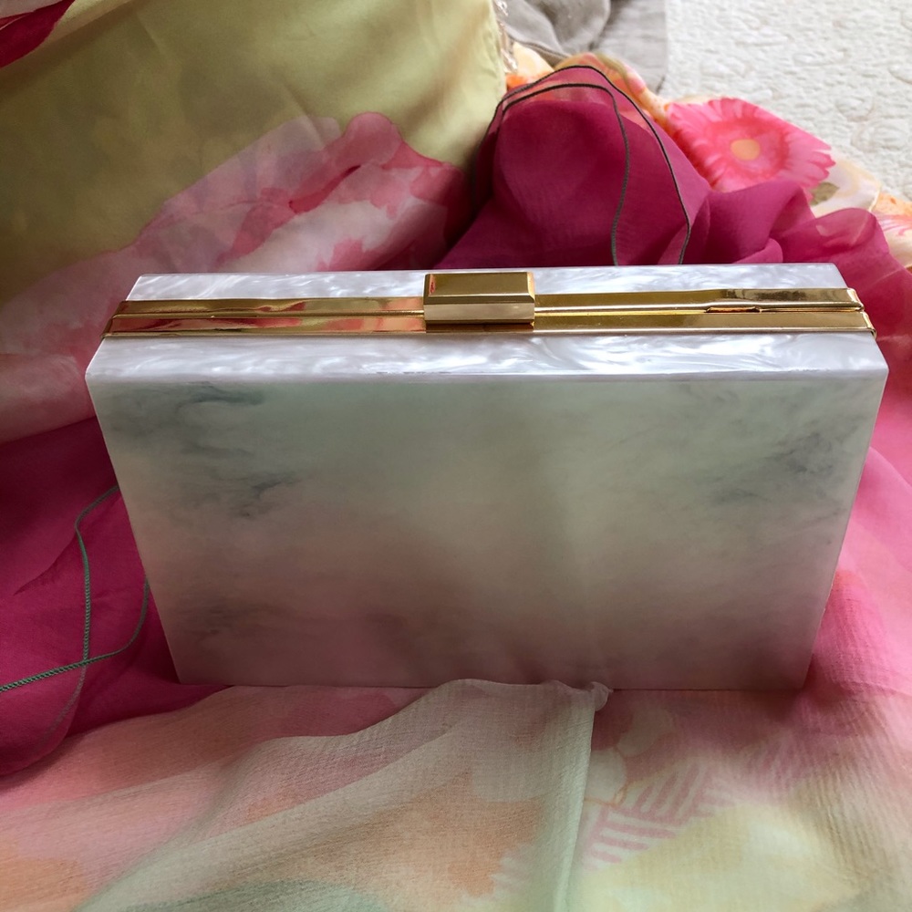 Box of style Pearlized Clutch